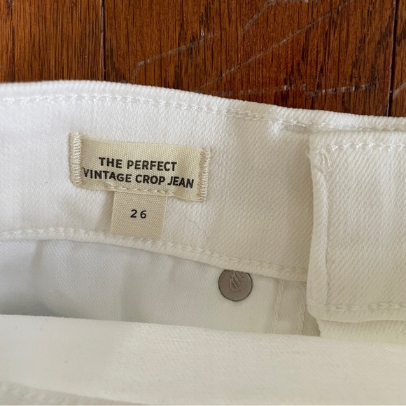 Madewell Perfect Vintage Crop Straight Jean in Tile White Size 26 NWT - Picture 4 of 4